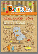 ScrapBerry's Basik & Co - Live Laugh Love- Clear Stamp Set - Crafty Wizard