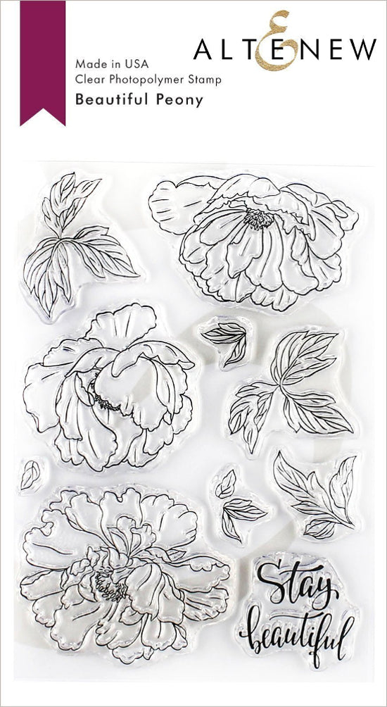 Altenew - Beautiful Peony - Clear Stamp Set