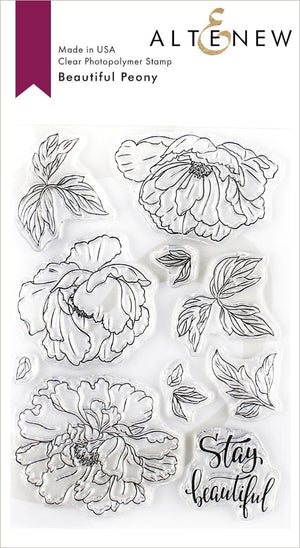 Altenew - Beautiful Peony - Clear Stamp Set