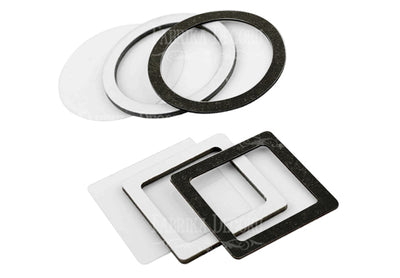Circle and Square shaker set - black