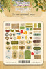 50pcs Botany Summer die cuts