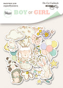 54pcs Boy or Girl die cuts - Crafty Wizard