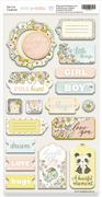 18pcs Boy or Girl chipboard die cuts - Crafty Wizard