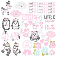 8" x 8" paper pad - Scandi Baby Girl - Crafty Wizard