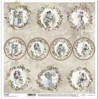 11.8" x 12.1" paper pad - Victorian Christmas