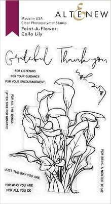 Altenew - Paint-A-Flower: Calla Lily Outline - Clear Stamp Set