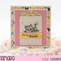 C.C. Designs - Cutie Cats - Clear Stamp Set - Crafty Wizard