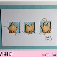 C.C. Designs - Meowy - Clear Stamps - Crafty Wizard