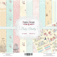 12" x 12" sheets of paper - Baby Shabby - Crafty Wizard