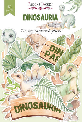 61pcs Dinosauria die cuts