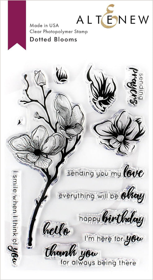 Altenew - Dotted Blooms - Clear Stamp Set