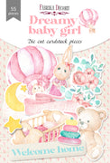 55pcs Dreamy Baby Girl die cuts - Crafty Wizard