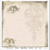 11.8" x 12.1" paper pad - Vintage Angels