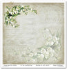 11.8" x 12.1" paper pad - Flower Post White