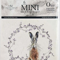 Wreaths and Hares 2 - rice paper set