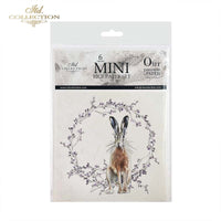Wreaths and Hares 2 - rice paper set
