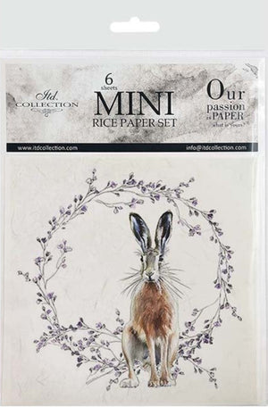 Wreaths and Hares 2 - rice paper set