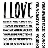 Altenew - Everything About You - Clear Stamp Set