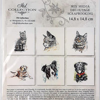 Cats and dogs - rice paper set