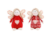 2 Nordic Felt Hanging Beanbag Angels - Crafty Wizard