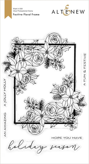 Altenew - Festive Floral Frame - Clear Stamp Set