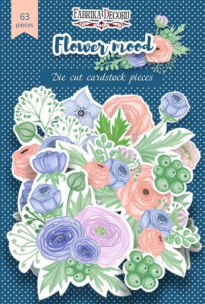 63pcs Flower Mood die cuts - Crafty Wizard