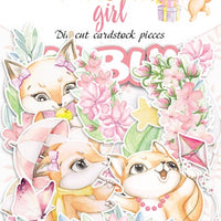 57pcs Funny Fox Girl die cuts