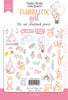 57pcs Funny Fox Girl die cuts