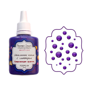 Liquid glass glitter drops - Sparkling violet - Crafty Wizard