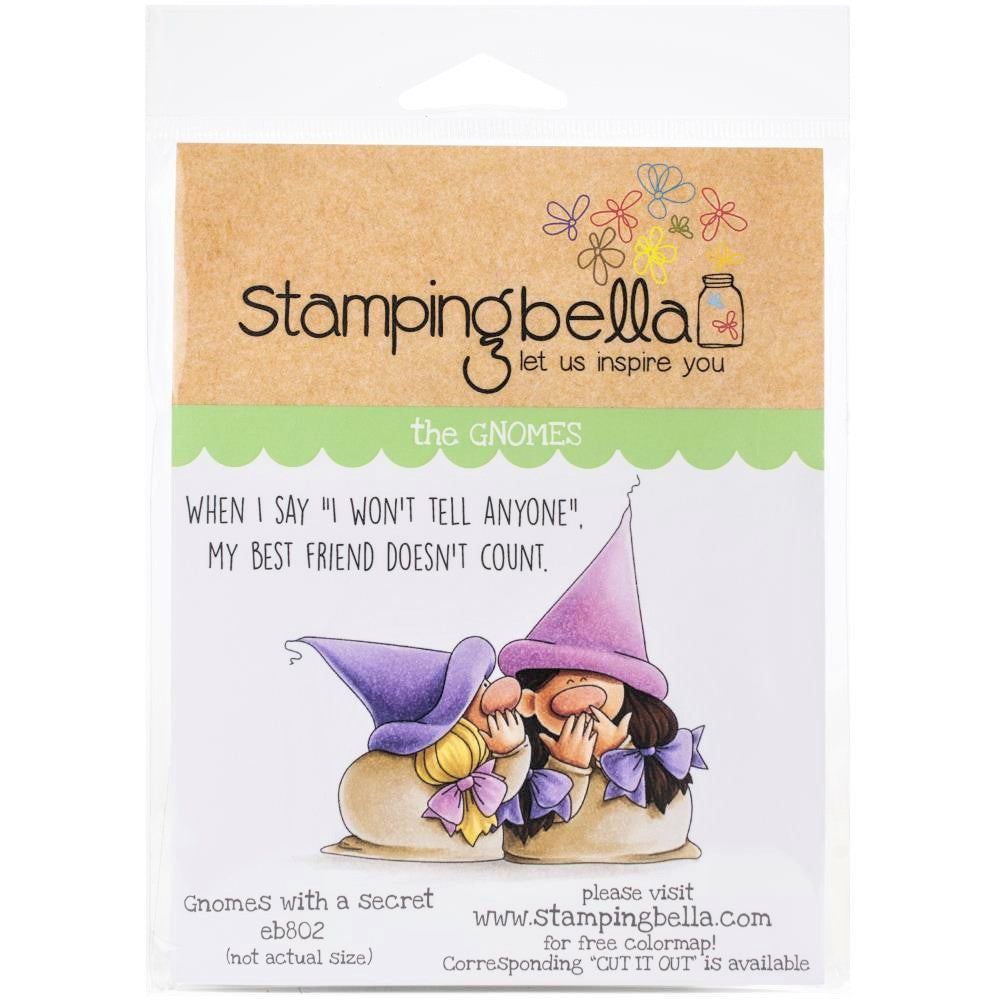 Stamping Bella Gnomes with a Secret - Rubber Stamp Set