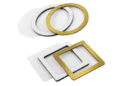Circle and Square shaker set - gold