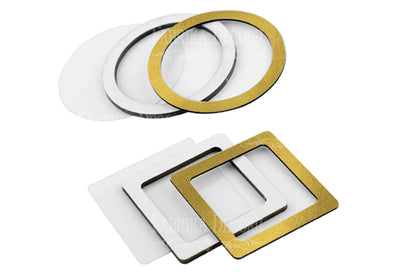 Circle and Square shaker set - gold