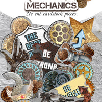 77pcs Grunge & Mechanics die cuts