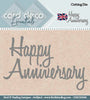 Card Deco - 'Happy Anniversary' Sentiment Cutting Die - Crafty Wizard