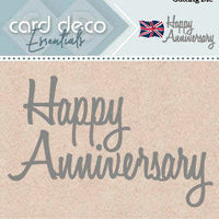 Card Deco - 'Happy Anniversary' Sentiment Cutting Die - Crafty Wizard