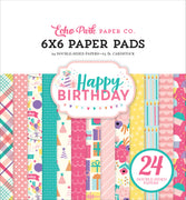 6" x 6" paper pad - Happy Birthday