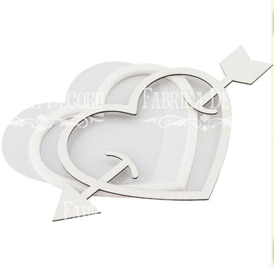 Heart with an arrow shaker set