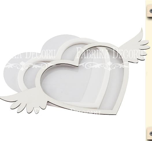 Heart with wings shaker set