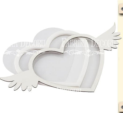 Heart with wings shaker set