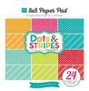 8" x 8" paper pad - Dots & Stripes Brights