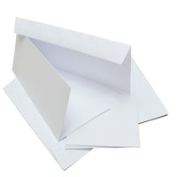 GoatBox 9.9cm x 21cm card base with envelopes - matte white - Crafty Wizard