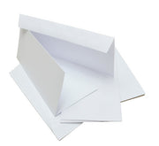 GoatBox 9.9cm x 21cm card base with envelopes - matte white - Crafty Wizard
