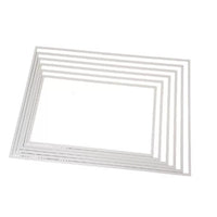 Crafty Wizard - 6pcs Large Stitched Edge Nesting Rectangle Dies - Crafty Wizard