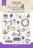 54pcs Lavender Provence die cuts - Crafty Wizard