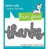 Lawn Fawn - Scripty 'Thanks' Sentiment Cutting Die - Crafty Wizard