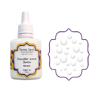 Liquid enamel drops - White - Crafty Wizard