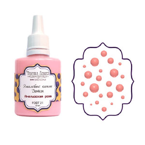 Liquid enamel drops - English rose