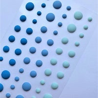 Enamel Dots - Matte Blue Sky