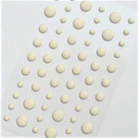 Enamel Dots - Matte Ivory White