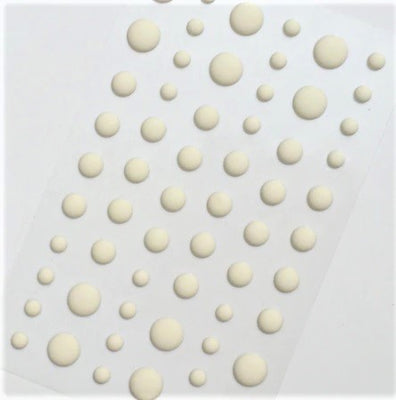 Enamel Dots - Matte Ivory White
